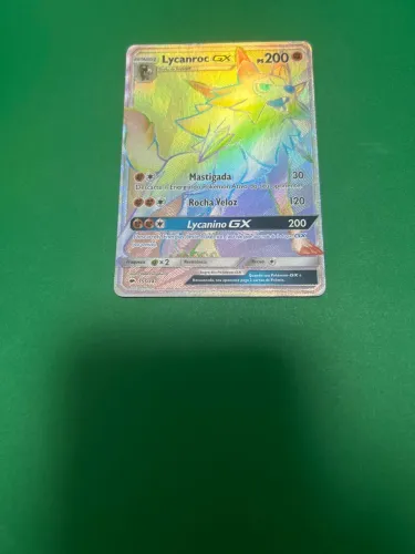Carta Pokémon TCG - Lycanroc GX Secret Rare (Original)