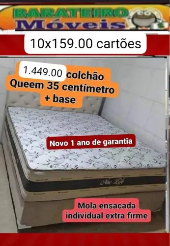 Cama queen new life molas ensacadas 35cm