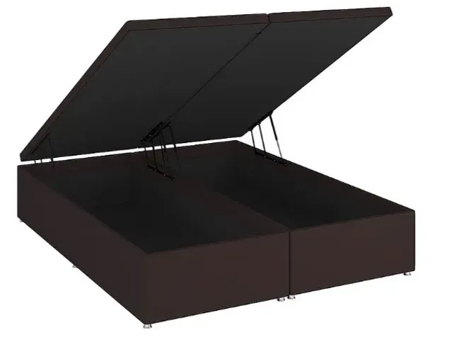 Conjunto King Size Luxo: Colchão Castor Vitagel + Base Box Baú Ortobom