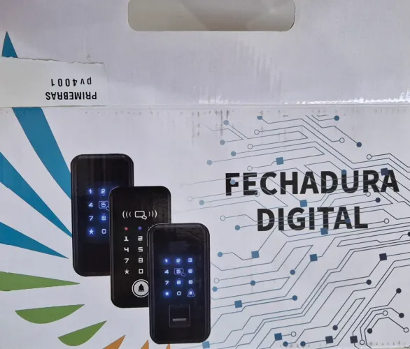 Fechadura Digital Primebras Biométrica PV4001 Vidro