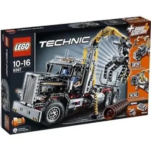 Lego Technic 9397 - Caminhão de Madeira Motorizado (1308 peças)-Item Raro de Colecionador
