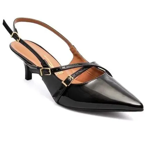 Scarpin Feminino Salto Baixo Preto Vizzano 37