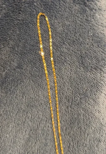 Colar ouro 18k piastrine 