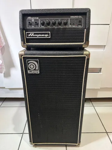 AMPEG MICRO CL CABEÇOTE E GABINETE AMPLIFICADOR CONTRABAIXO 2X10 100WATT 