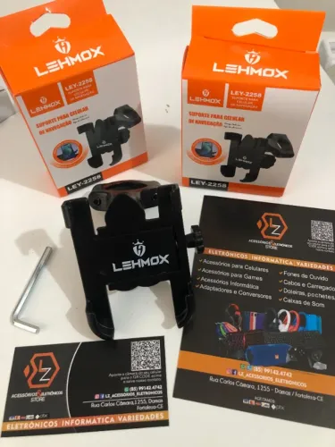 Suporte resistente de Alumínio - Moto ou Bike - regulável - para celular