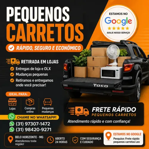 Pequenos carretos frete Leo 