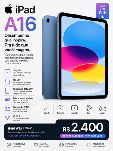 Vende-se IPad A16 lacrado 