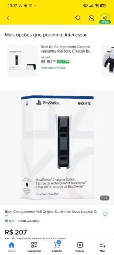 CARREGADOR DUAL SENSE - ORIGINAL SONY