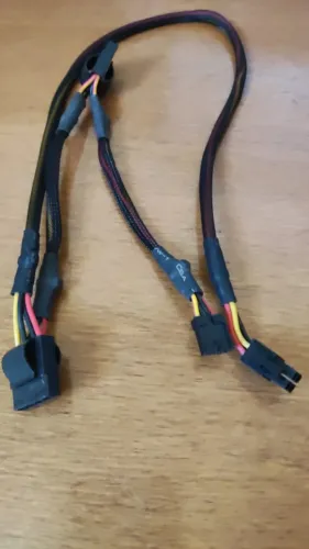 Cabo Fonte Modular 4 Pinos (2x2) P/ 2x Molex IDE + 1x Floppy