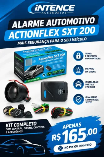 ALARME AUTOMOTIVO ACTIONFLEX SXT 200 SISTEC
