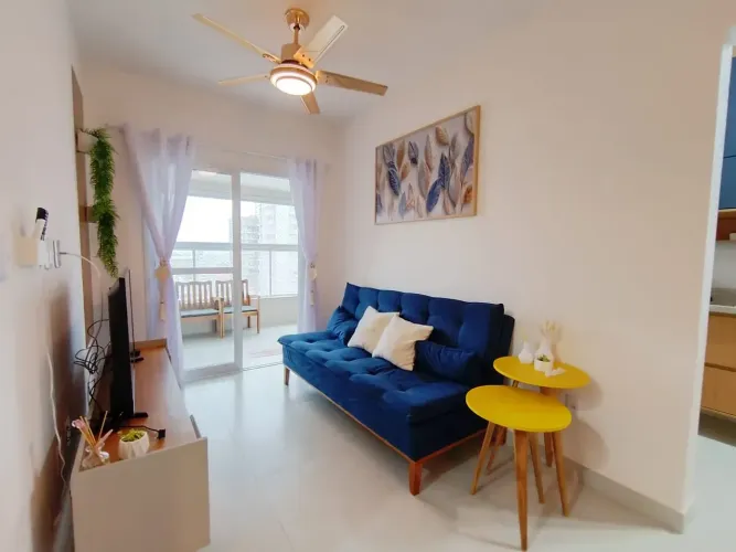 EXCELENTE MOBILIADO para aluguel com 2 dormitórios em Guilhermina - Praia Grande