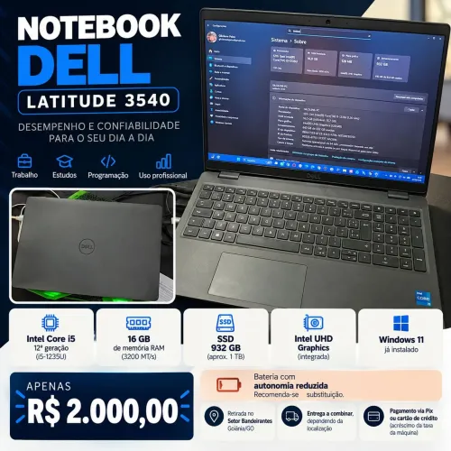 NOTEBOOK DELL LATITUDE 3540