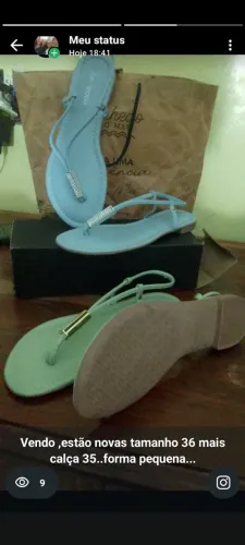 Vendo essas lindas rasteirinhas novas