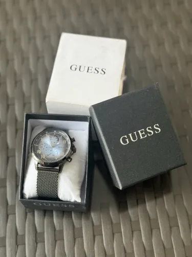 Relógio Masculino Guess Original U1310G3 - Grafite e Azul (Multifuncional