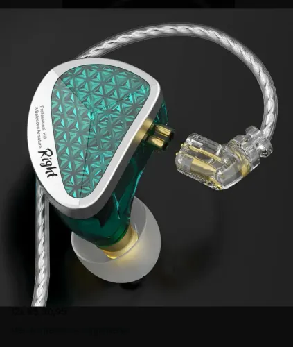 Fone Kz As16 Pro 16 Drivers Cor verde s/ Microfone