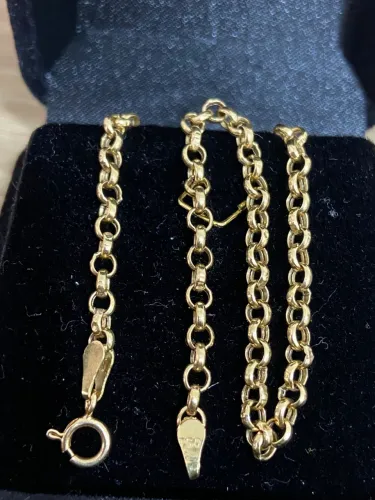 Vendo linda pulseira de ouro 18k 750 - Elo Português.