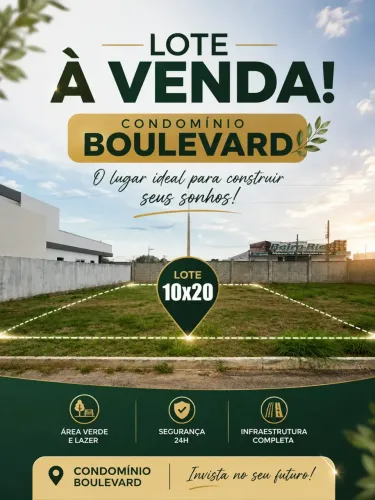 Lote a venda no condomínio boulevard - Oportunidade!!