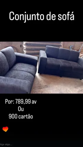 Jogo de sofá 2 e 3 lugares