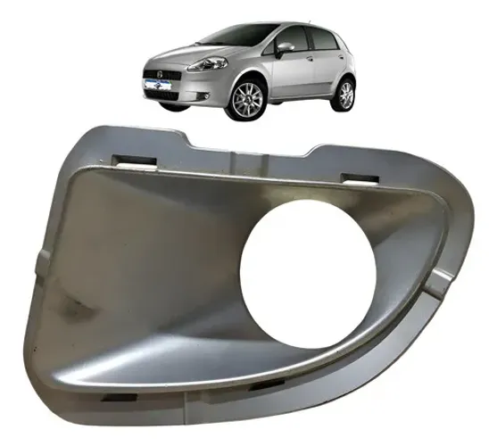 Grade Moldura Farol Milha Fiat Punto 2008 A 2012 Original Esquerdo