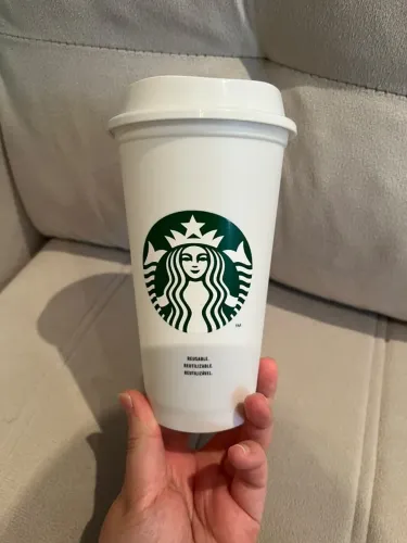 Copo para café Starbucks Plástico Duro Reutilizável Novo Original