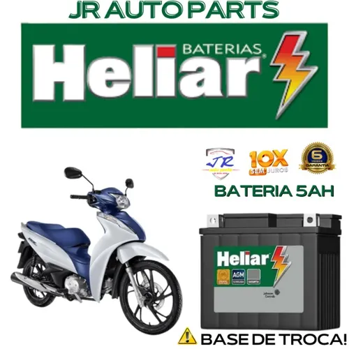 Bateria Heliar 5Ah Biz 125 2022