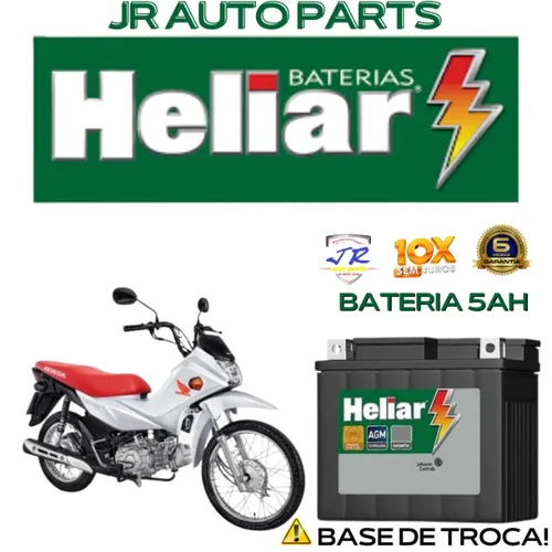 Bateria Heliar 5Ah Pop 110 2022