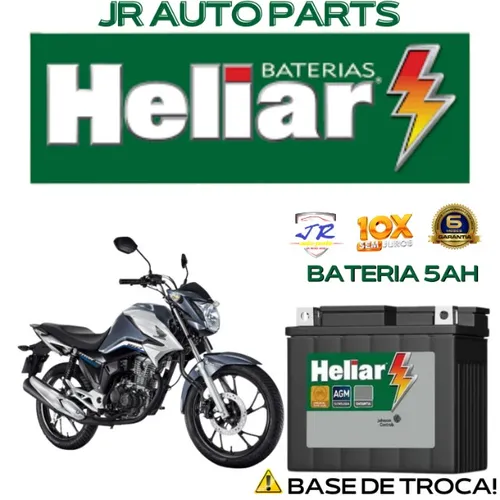 Bateria Heliar 5Ah Titan 160 2022