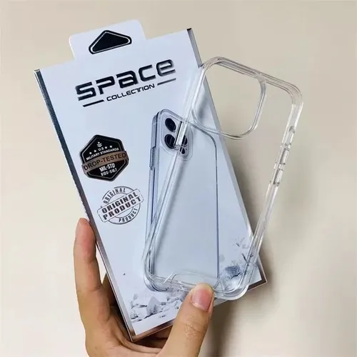 Capa transparente Space Collection Iphone XR 11 12 13 14 15 16 pro Plus promax