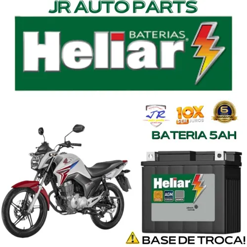 Bateria Heliar 5Ah Titan 150 2015