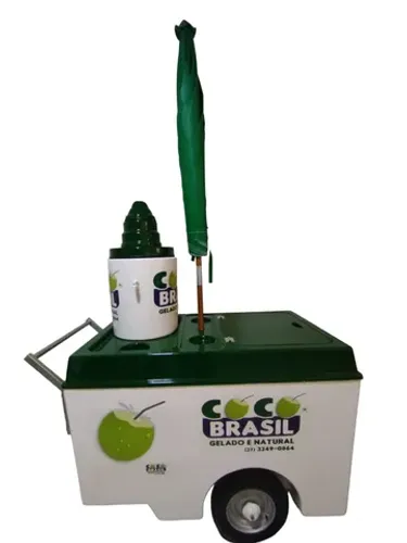 Carrinho de coco modelo economico