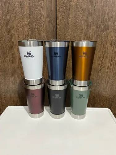 Copo Térmico Para Cerveja Stanley Com Tampa 473ml - Todas As Cores - Original