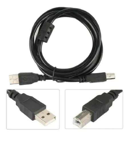 Cabo De Impressora Usb 2.0 A/b Hp Epson Canon Lexmark Zebra 1,5m