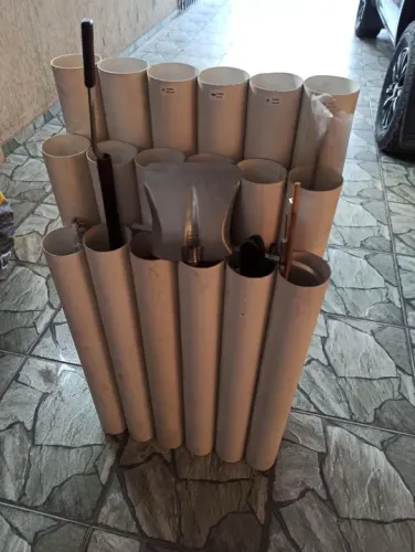 Organizador de barras, tubos ou vara de pesca