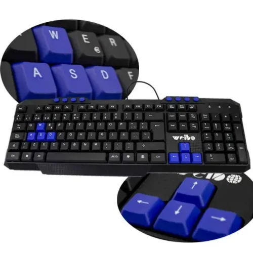 Teclado Weibo Office Wired Usb Com Fio Fc-536 Promoçao