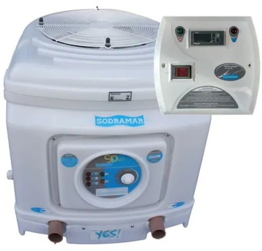 Bomba De Calor Trocador Aquecedor Sodramar Sd-130 + Quadro - Entrega Grátis