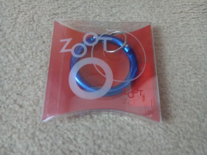 Chaveiro em formato de círculo de Metal Azul - ZOOT