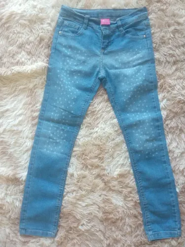 Calça Jeans Infantil Barbie 8 anos
