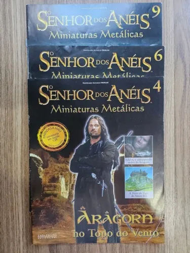 3x Revistas Senhor dos Aneis Eaglemoss
