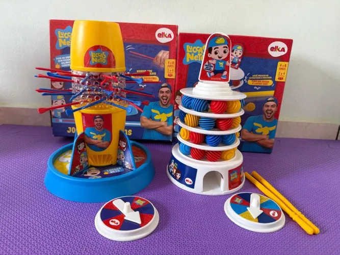 Kit Luccas Netto com os Jogos tira vareta e avalanche