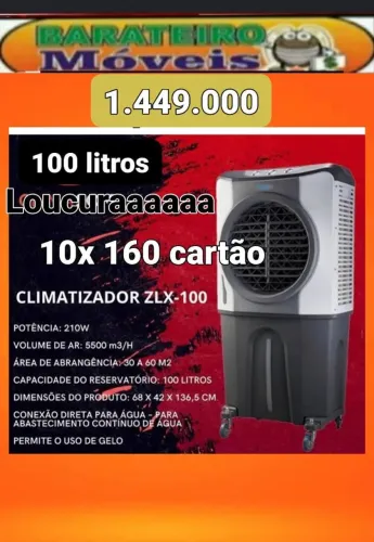 Climatizador 100 litros novo na caixa