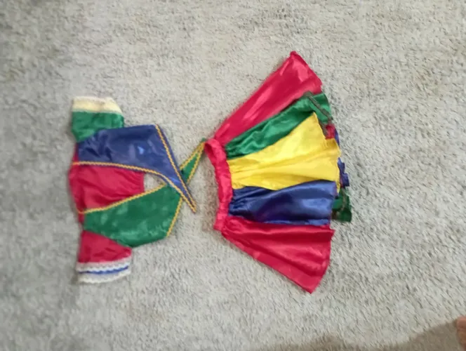 Fantasia Infantil Colorida do Frevo