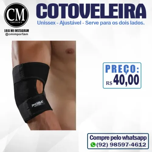 Cotoveleira Ajustável Neoprene.