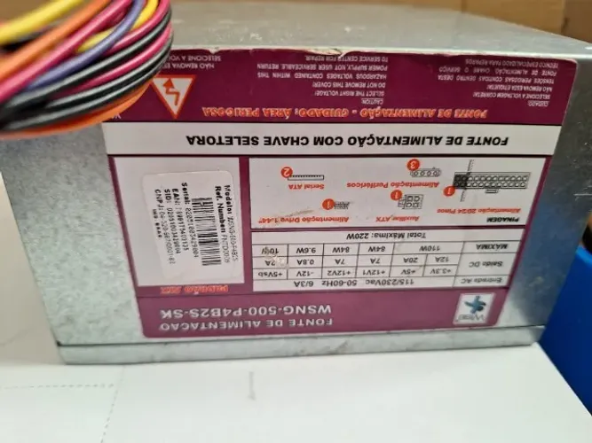 Fonte  atx WSNG 500P4B2S SK
