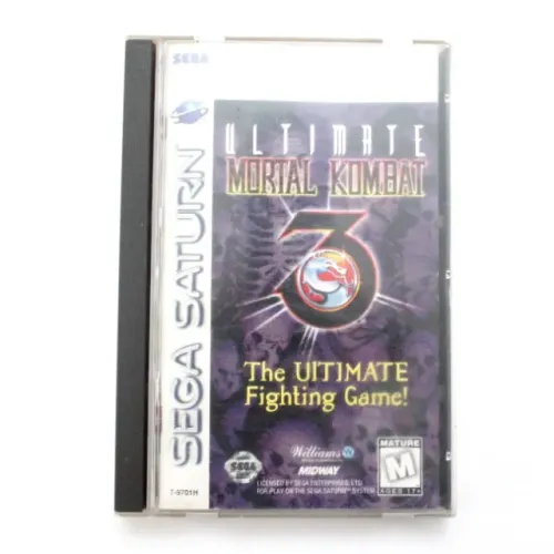 Ultimate Mortal Kombat 3 para Sega Saturn completo na caixa