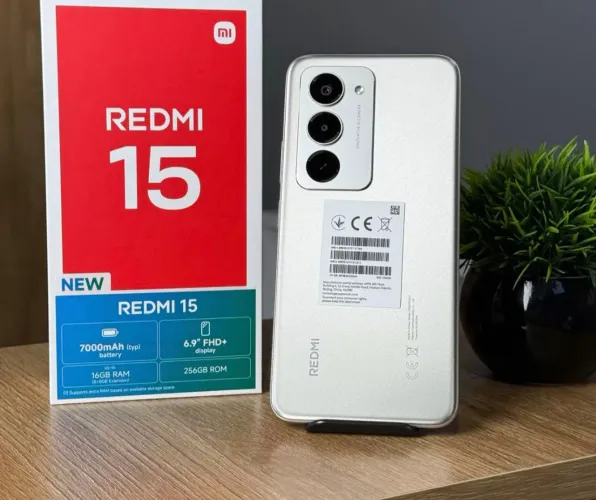 Telefone Redmi 15 - Lançamento - Silver + promoção - 256Gb/8