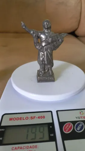 Antiga estátua san pancracio antiguidade enfeite decoração arte sacra 