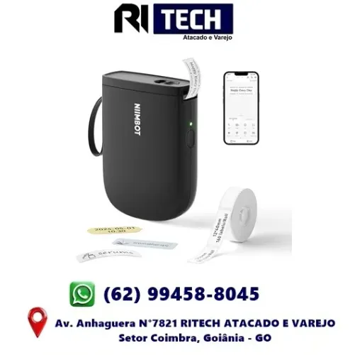 Mini Impressora de Etiquetas Bluetooth Adesivo Casa Organização Portátil