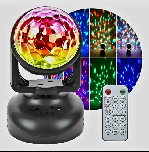 Moving Scan led iluminação festa natal ano novo rgb controle remoto MP3 