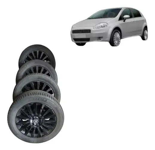 Jogo De 4 Rodas Aro 16 Fiat Punto Sporting 2008 2012