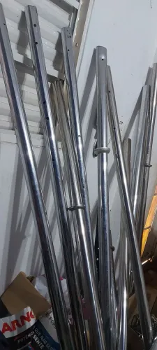 Canos cromados 50mm 2m cada 12 unidades